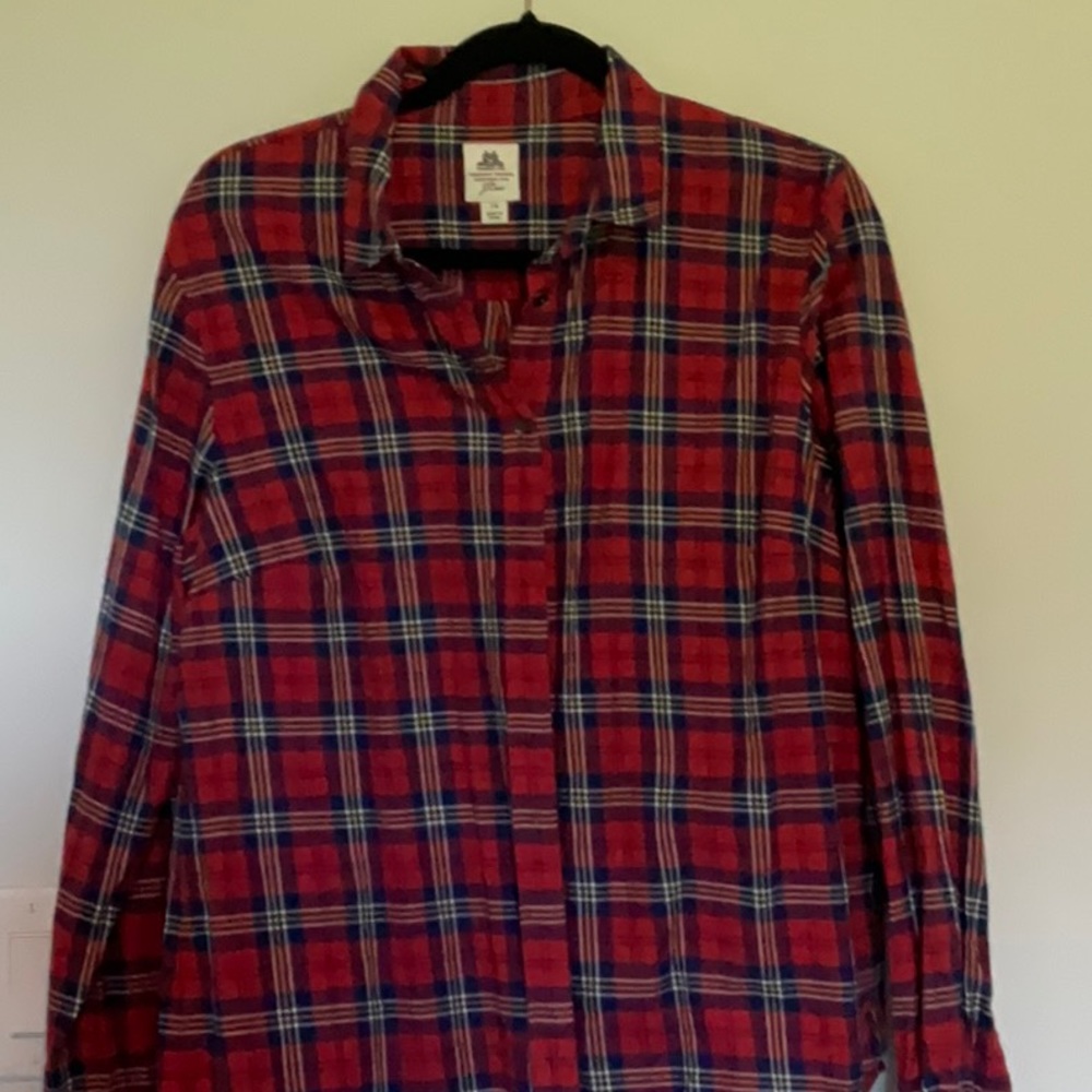 J Crew Thomas Mason London Plaid shirt - Picture 5 of 7